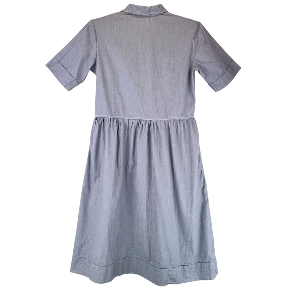 Everlane The Parklet Shirtdress Blue White Cotton Oversized Sz 0 - Picture 4 of 11
